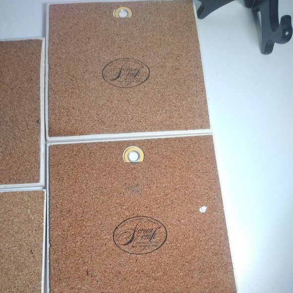 4 x Screen Craft Quincy, Mass. Commemorative Tiles/Trivets Vintage 6"x6" - Picture 5 of 11